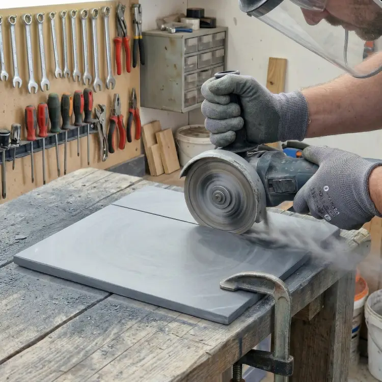 Spanischer Schiefer der in Probstzella per hand verarbeitet wird