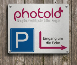 Firmenschilder Firmenschild mit individuellem Aufdruck in Probstzella