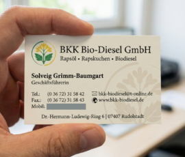 Visitenkarten Visitenkarten mit eigenem Design einer Firma in Rudolstadt