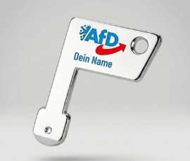 Simson Schlüssel Simson-Schlüssel mit AfD-Logo