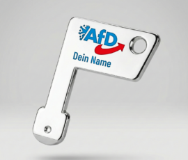Simson Schlüssel Simson-Schlüssel mit AfD-Logo